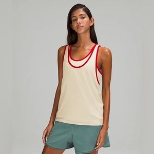 Lululemon LA Double Layer Tank size 6 White Opal WHTO